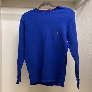 Blue Ralph Lauren waffle knit long sleeve